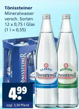 Getränkewelt Tönissteiner mineralwasser Angebot