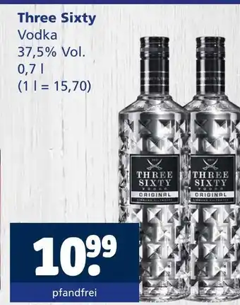 Getränkewelt Three sixty vodka Angebot