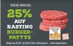 Marktkauf Rasting 25% auf rasting burger-pattys Angebot