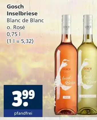 Getränkewelt Gosch inselbriese blanc de blanc o. rosé Angebot