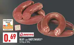 Marktkauf Rasting blut- oder grützwurst Angebot