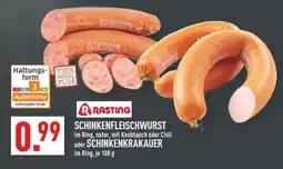 Marktkauf Rasting schinkenfleischwurst oder schinkenkrakauer Angebot