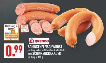 Marktkauf Rasting schinkenfleischwurst oder schinkenkrakauer Angebot