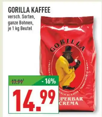 Marktkauf Gorilla gorilla kaffee Angebot