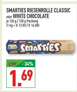 Marktkauf Smarties riesenrolle classic oder white chocolate Angebot