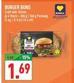 Marktkauf Edeka herzstück burger buns Angebot