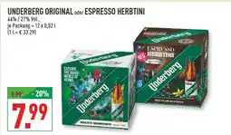 Marktkauf Underberg underberg original oder espresso herbtini Angebot