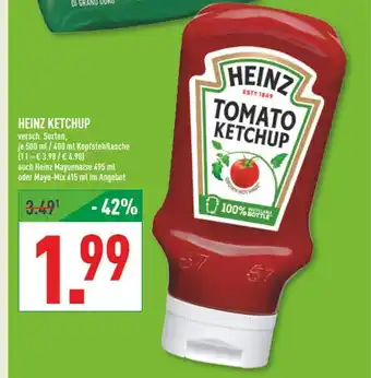 Marktkauf Heinz ketchup oder mayonnaise Angebot