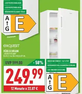 Marktkauf Exquisit kühlschrank Angebot