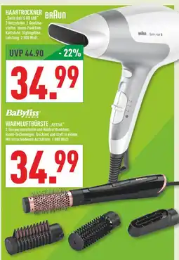 Marktkauf Braun oder babyliss haartrockner oder warmluftbürste Angebot