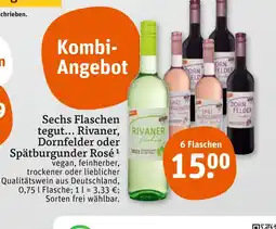 tegut Tegut... rivaner, dornfelder oder spätburgunder rosé Angebot