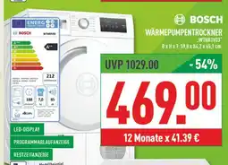 Marktkauf Bosch wärmepumpentrockner Angebot