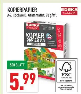 Marktkauf Edeka zuhause kopierpapier Angebot