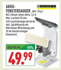 Marktkauf Kärcher akku-fenstersauger wv 1 plus Angebot