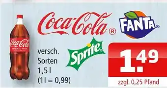 Getränke Oase Coca-cola coca-cola, fanta, sprite Angebot