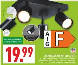 Marktkauf Star deckenleuchte mit led-spots Angebot