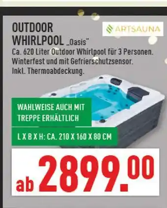 Marktkauf Artsauna outdoor whirlpool „oasis“ Angebot