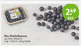 tegut Bio bio-heidelbeeren Angebot