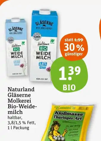 tegut Gläserne molkerei naturland bio-weidemilch Angebot