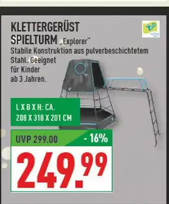 Marktkauf Tp toys klettergerüst spielturm explorer Angebot