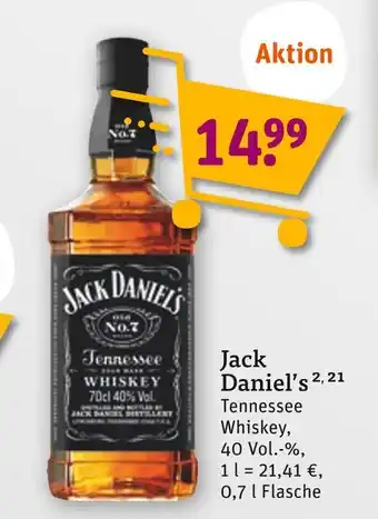 tegut Jack daniel's tennessee whiskey Angebot