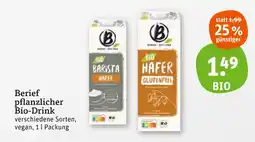 tegut Berief pflanzlicher bio-drink Angebot