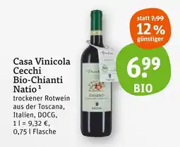 tegut Casa vinicola cecchi bio-chianti natio Angebot