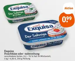 tegut Exquisa frischkäse oder -zubereitung Angebot