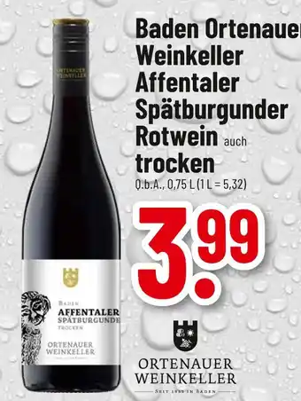 trinkgut Ortenauer weinkeller baden ortenauer weinkeller affentaler spätburgunder rotwein auch trocken Angebot