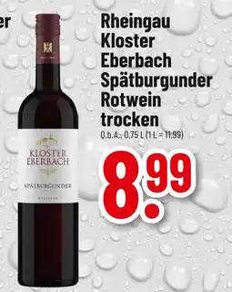 trinkgut Kloster eberbach rheingau kloster eberbach spätburgunder rotwein trocken Angebot