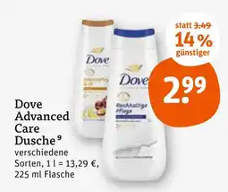 tegut Dove advanced care dusche Angebot