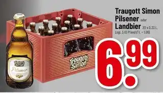 trinkgut Traugott simon pilsener oder landbier Angebot