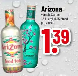 trinkgut Arizona iced tea oder green tea Angebot