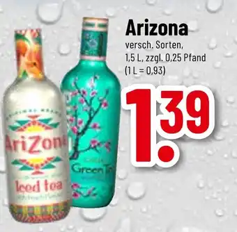 trinkgut Arizona iced tea oder green tea Angebot