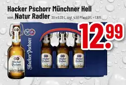 trinkgut Hacker pschorr münchner hell oder natur radler Angebot