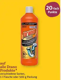 tegut Drano 20-fach punkte Angebot