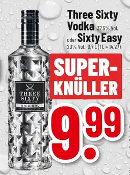 trinkgut Three sixty three sixty vodka oder sixty easy Angebot