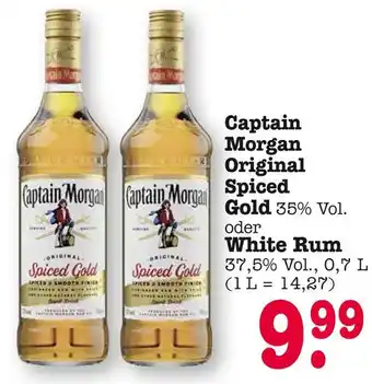 E-Center Captain morgan original spiced gold oder white rum Angebot