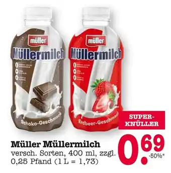 E-Center Müller schoko-geschmack oder erdbeer-geschmack Angebot