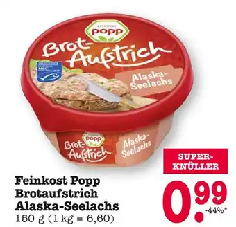 E-Center Feinkost popp brotaufstrich alaska-seelachs Angebot