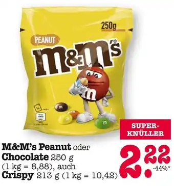 E-Center M&m's peanut oder chocolate Angebot