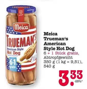 E-Center Meica trueman's american style hot dog Angebot