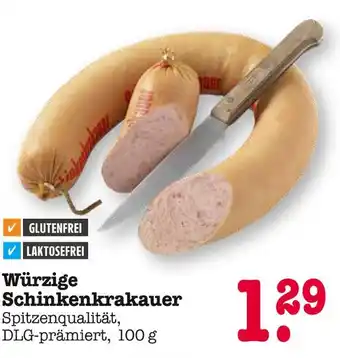 E-Center Würzige schinkenkrakauer Angebot