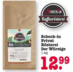 E-Center Scheck-in kaffeerösterei privat rösterei der würzige Angebot