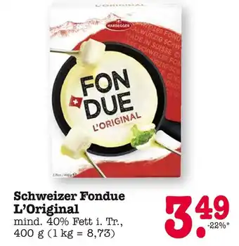 E-Center Hardegger schweizer fondue l'original Angebot