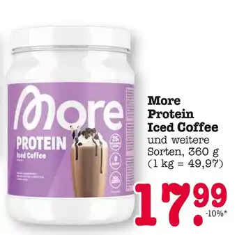 E-Center More protein iced coffee Angebot