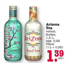 E-Center Arizona green tea oder iced tea Angebot