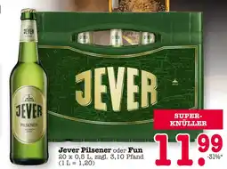 E-Center Jever pilsener oder fun Angebot