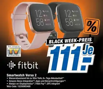 Expert Fitbit Smartwatch Versa 2 Angebot