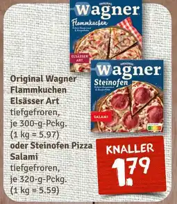 nahkauf Wagner flammkuchen elsässer art oder steinofen pizza salami Angebot